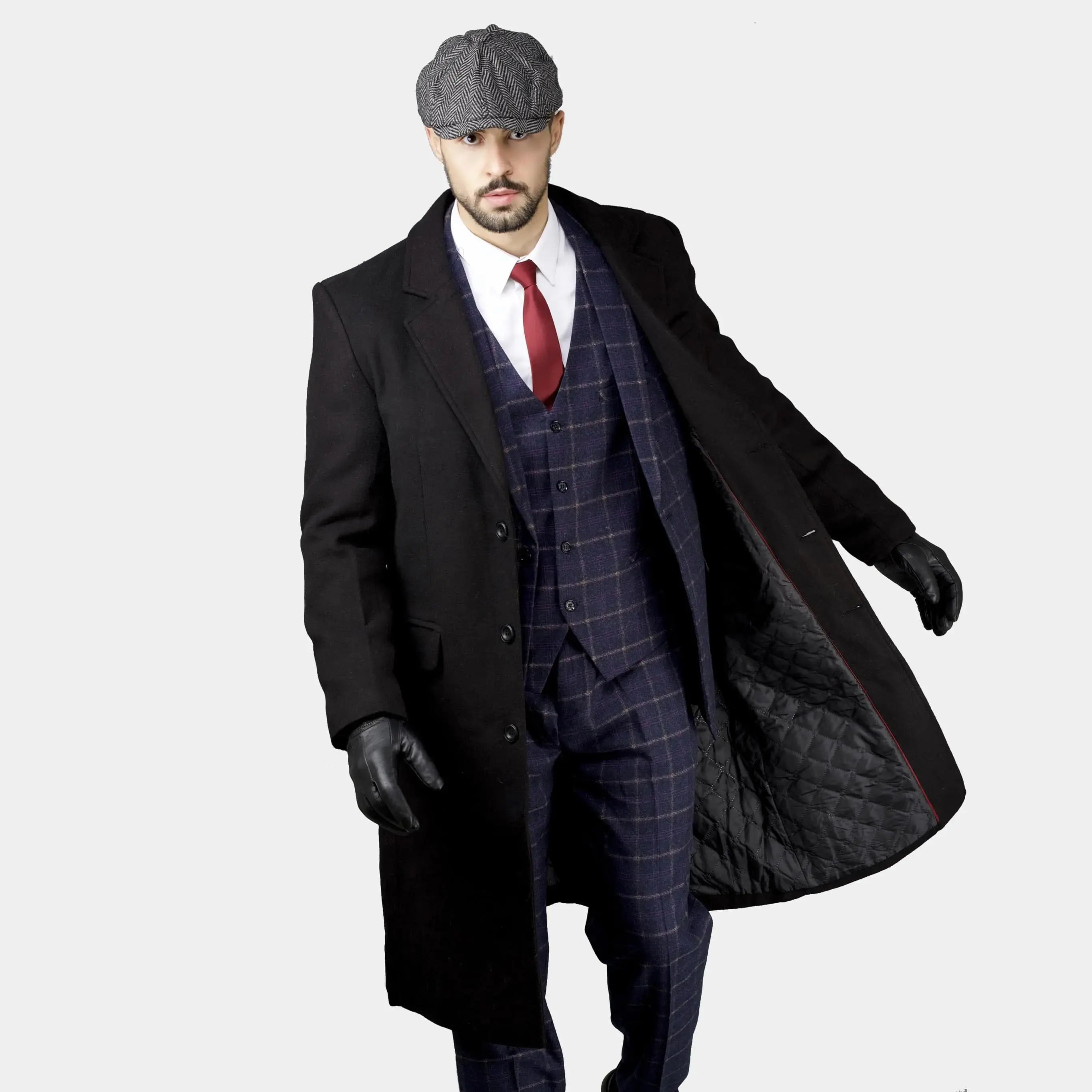 Authentique Manteau Long Anglais Noir Ma boutique