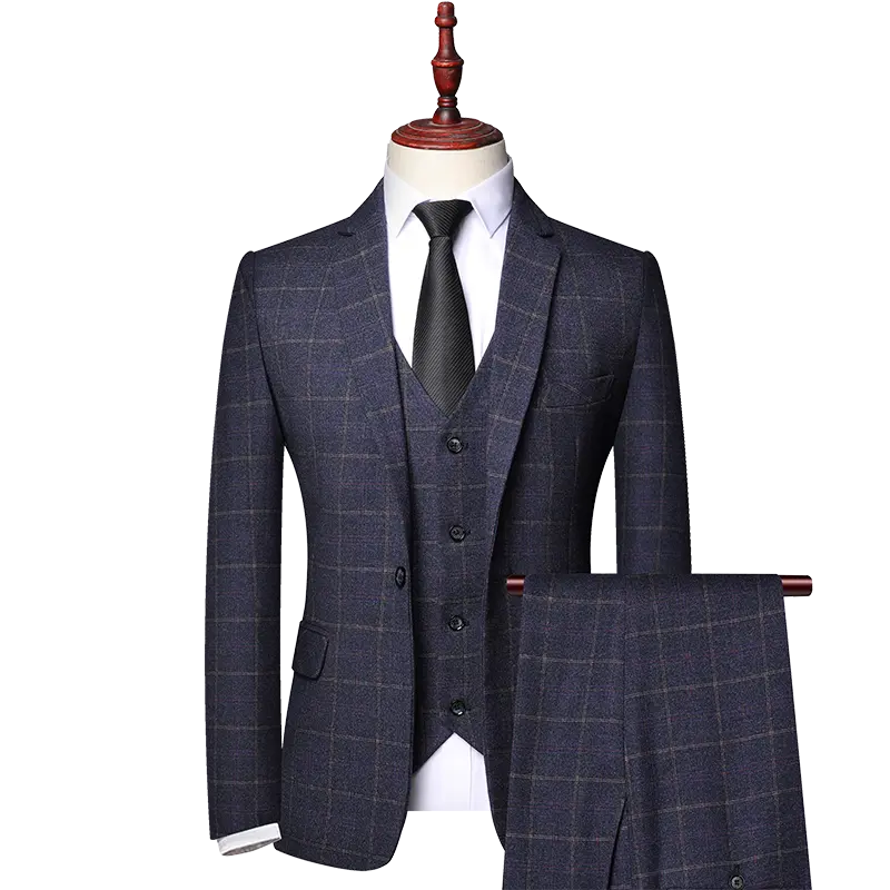 Tenue style Peaky Blinders, costume trois pièces Arthur avec veste, gilet et pantalon élégants.